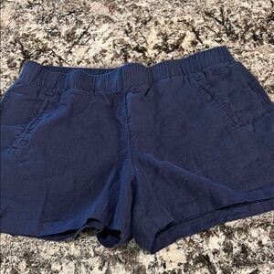 Lilly Pulitzer Lilo Linen Shorts Navy